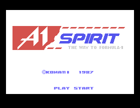 A1 Spirit - The Way to Formula-1 Title Screen